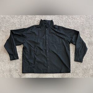 Nike Sportswear‎ Tech Pack Woven Black Long-Sleeve Shirt DX0205-010 Mens Size XL